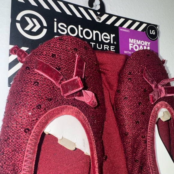 Isotoner Memory Foam Slippers-Henna| Comfort-On-The-Go - Picture 3 of 8